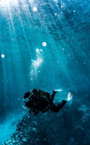 Diving baptism in Lanzarote