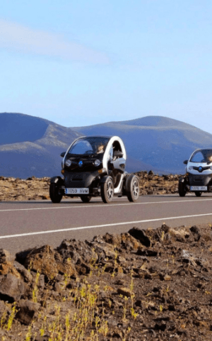 Tour por Timanfaya en coche eléctrico