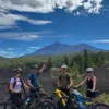4 amigos en la ruta de ebike al chinyero